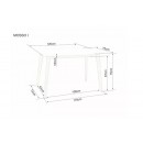 Стол обеденный SIGNAL MOSSO I белый/дуб 120/75